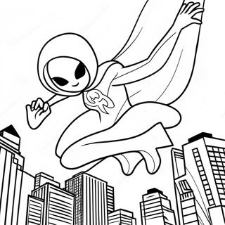 Spider Gwen Páginas Para Colorear