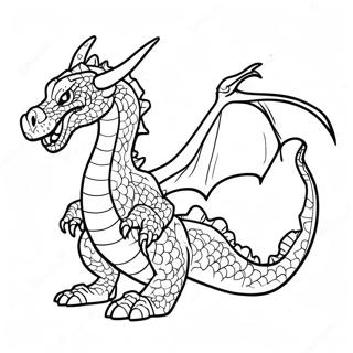 Pagina Para Colorear De Dragon De Fuego 24434-22448