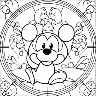 Pagina Para Colorear De Vitrales De Disney 24544-22534