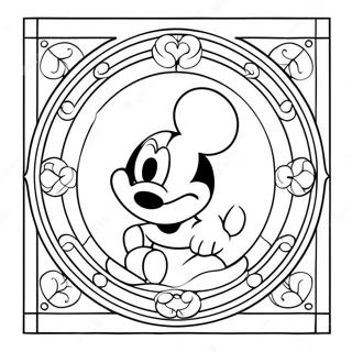 Pagina Para Colorear De Vitrales De Disney 24544-22536