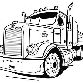 Pagina Para Colorear De Camion Peterbilt Vintage 24585-22571