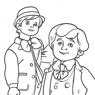 Pagina Para Colorear De Charlie Bucket Y Willy Wonka 2463-2005