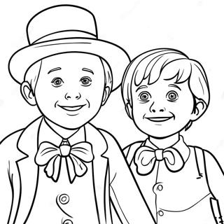 Pagina Para Colorear De Charlie Bucket Y Willy Wonka 2463-2006