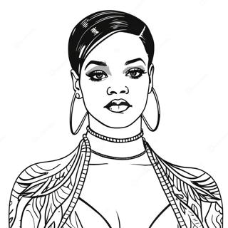 Pagina Para Colorear De Rihanna 24685-22638