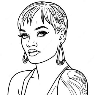 Pagina Para Colorear De Rihanna 24685-22639