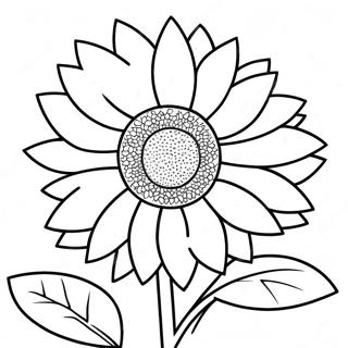 Pagina Para Colorear De Girasol Brillante 24836-22764