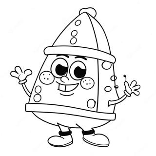 Pagina Para Colorear De Spongebob Con Gorro De Santa 2483-2024