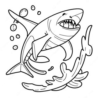 Pagina Para Colorear De Shark Boy En Accion 24846-22769