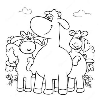 Pagina Para Colorear De Shaun The Sheep Con Amigos 24876-22795