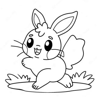 Pagina Para Colorear De Scorbunny Corriendo 24966-22865