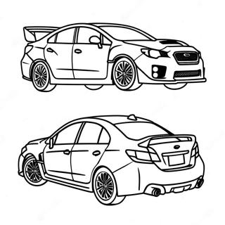 Pagina Para Colorear De Subaru Wrx En Movimiento 25016-22907