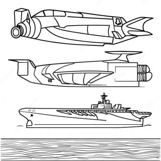 Pagina Para Colorear Del Portaaviones Militar 25096-22972