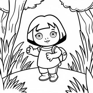 Pagina Para Colorear De Dora Explorando La Jungla 25116-22987