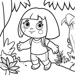 Pagina Para Colorear De Dora Explorando La Jungla 25116-22988