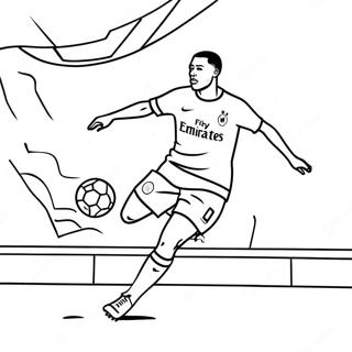 Pagina Para Colorear De Mbappe Marcando Un Gol 2513-2048