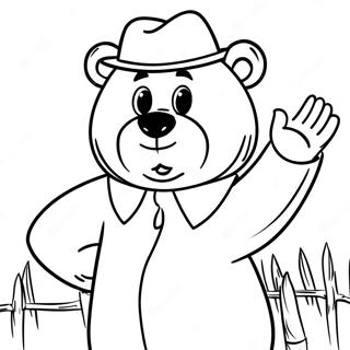 Yogi Bear Páginas Para Colorear