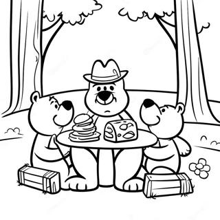 Pagina Para Colorear De Escena De Picnic De Yogi Bear 25216-23065