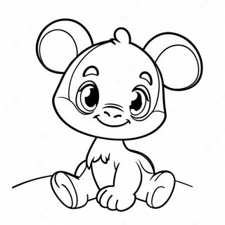 Pagina Para Colorear De Adorables Personajes De Bebe De Disney 25236-23081