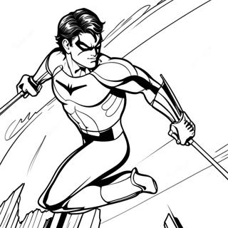 Pagina Para Colorear De Nightwing 25395-23206