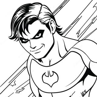 Pagina Para Colorear De Nightwing 25395-23393