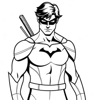 Pagina Para Colorear De Nightwing 25395-23394