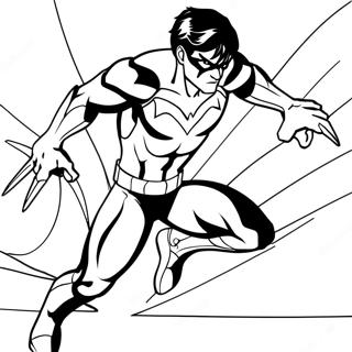 Pagina Para Colorear De Nightwing 25395-23395