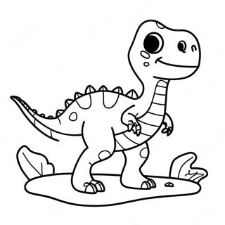 Pagina Para Colorear De Un Fosil De Dinosaurio 25405-23215