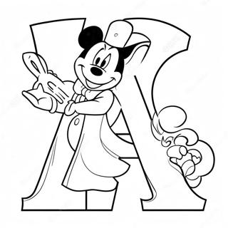 Pagina Para Colorear El Alfabeto De Disney 25425-23419