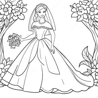 Pagina Para Colorear De Barbie De Boda 25565-23344