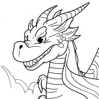 Pagina Para Colorear De Maestro Dragon Feroz En Batalla 25576-23354