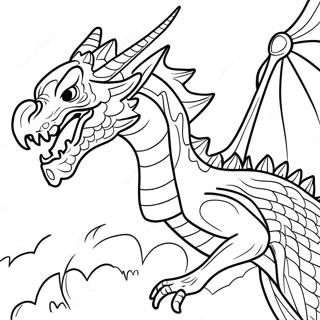 Pagina Para Colorear De Maestro Dragon Feroz En Batalla 25576-23542