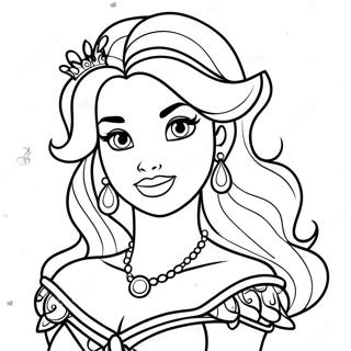 Princesa Disney Tatuada Páginas Para Colorear