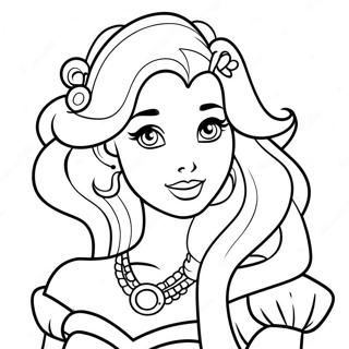 Pagina Para Colorear De Princesa Disney Tatuada 25585-23546