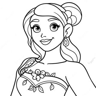 Pagina Para Colorear De Princesa Disney Tatuada 25585-23547