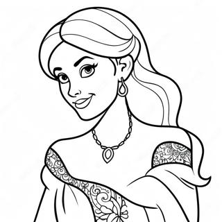 Pagina Para Colorear De Princesa Disney Tatuada 25585-23548