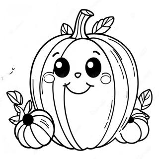 Pagina Para Colorear De Linda Calabaza De Octubre 25656-23595