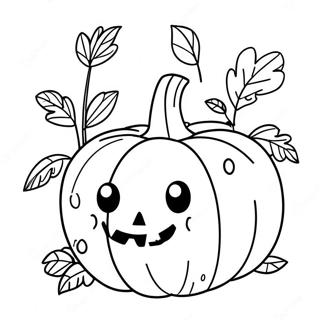 Pagina Para Colorear De Linda Calabaza De Octubre 25656-23596