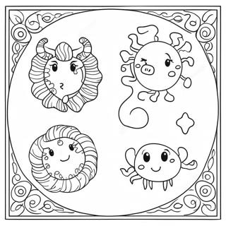 Pagina Para Colorear De Signos Del Zodiaco 25747-23669