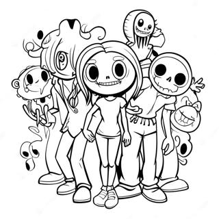 Creepypasta Páginas Para Colorear