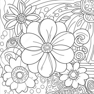 Pagina Para Colorear De Flower Power 25946-23828