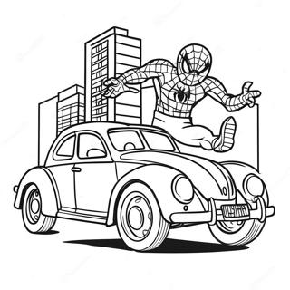 Pagina Para Colorear De Coche De Spiderman 25996-23866