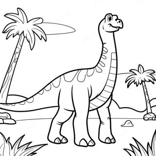 Brachiosaurio Páginas Para Colorear