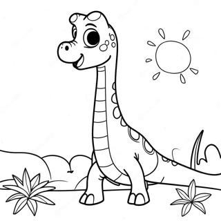 Pagina Para Colorear De Brachiosaurus 26006-23875