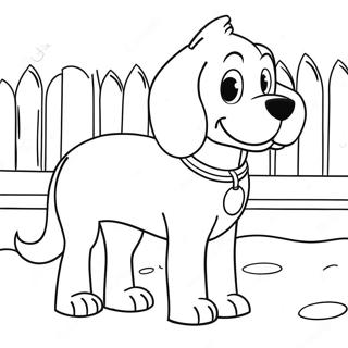 Pagina Para Colorear De Clifford El Gran Perro Rojo 2602-2124