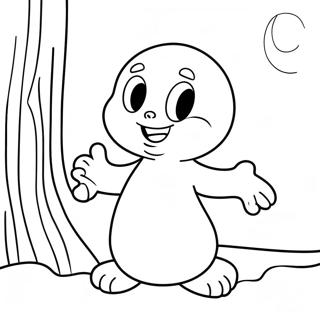 Pagina Para Colorear De Casper El Fantasma Amigable 26156-23996