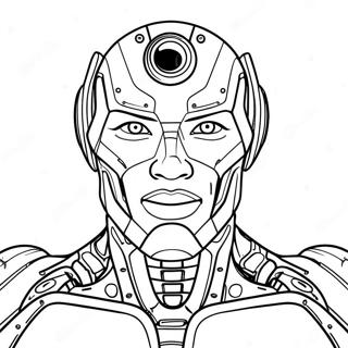 Pagina Para Colorear De Cyborg 26206-24035