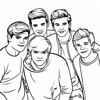 One Direction Páginas Para Colorear