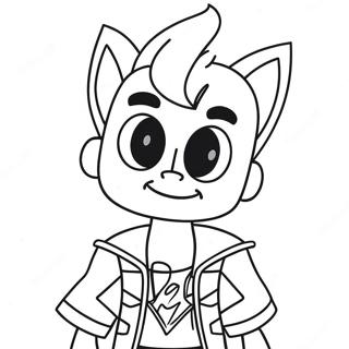 Pagina Para Colorear De Johnny Test 26301-24106