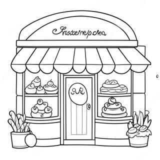 Pagina Para Colorear De Encantadora Panaderia 26312-24120