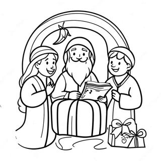 Pagina Para Colorear De La Biblia De Navidad 26321-24122